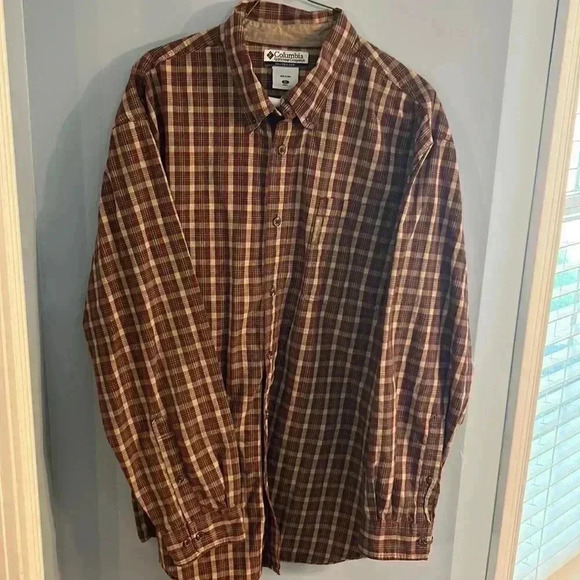 Men’s‎ Columbia long sleeve plaid shirt size XL - Picture 1 of 4